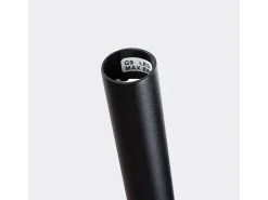 Lámpara colgante Euphora moderno de acero - 1 fuentes luminosas 3000K - L.8 x A.118 cm - negro