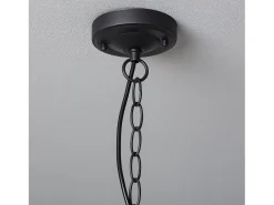 Lámpara Colgante Exterior Metal Valera Negro