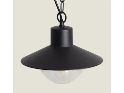 Lámpara Colgante Exterior Metal Neiva Negro