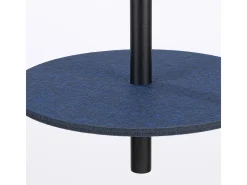 Lámpara colgante Feltro moderno de fieltro/acero - 1 fuentes luminosas - L.30 x A.126 cm - azul marino/negro