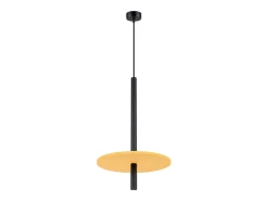 Lámpara colgante Feltro moderno de fieltro/acero - 1 fuentes luminosas - L.30 x A.126 cm - amarillo/negro