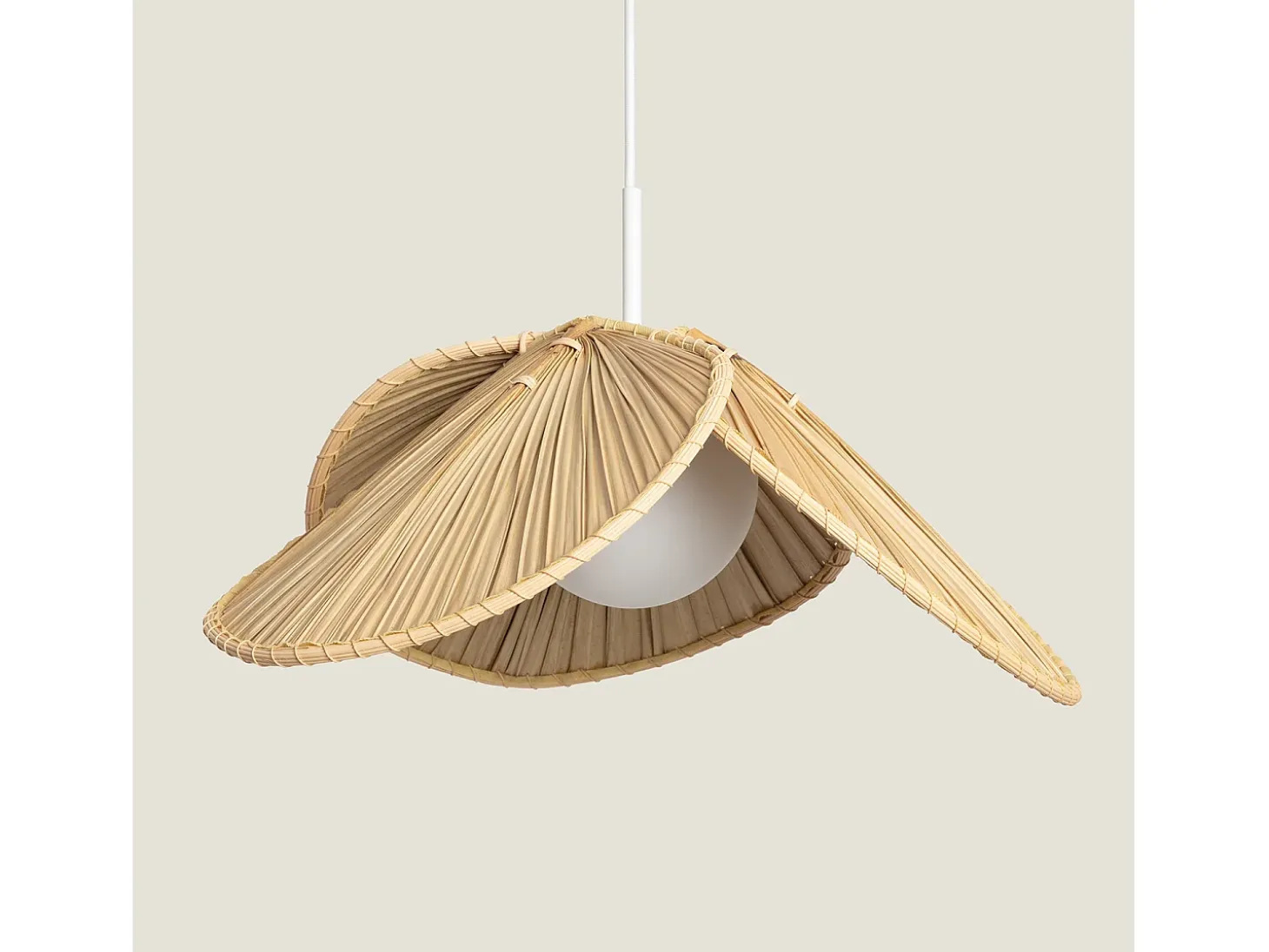 Lámpara Colgante Fibras Naturales Majilily Natural