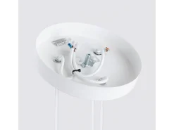 Lámpara colgante Gloow minimalista de aluminio - 3 fuentes luminosas 3000K - L.19,5 x A.108 cm - blanco