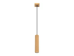 Lámpara colgante Gloow minimalista de aluminio - 1 fuentes luminosas 4000K - L.8 x A.118 cm - dorado