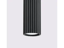 Lámpara colgante Gloow minimalista de aluminio - 1 fuentes luminosas 4000K - L.8 x A.118 cm - negro