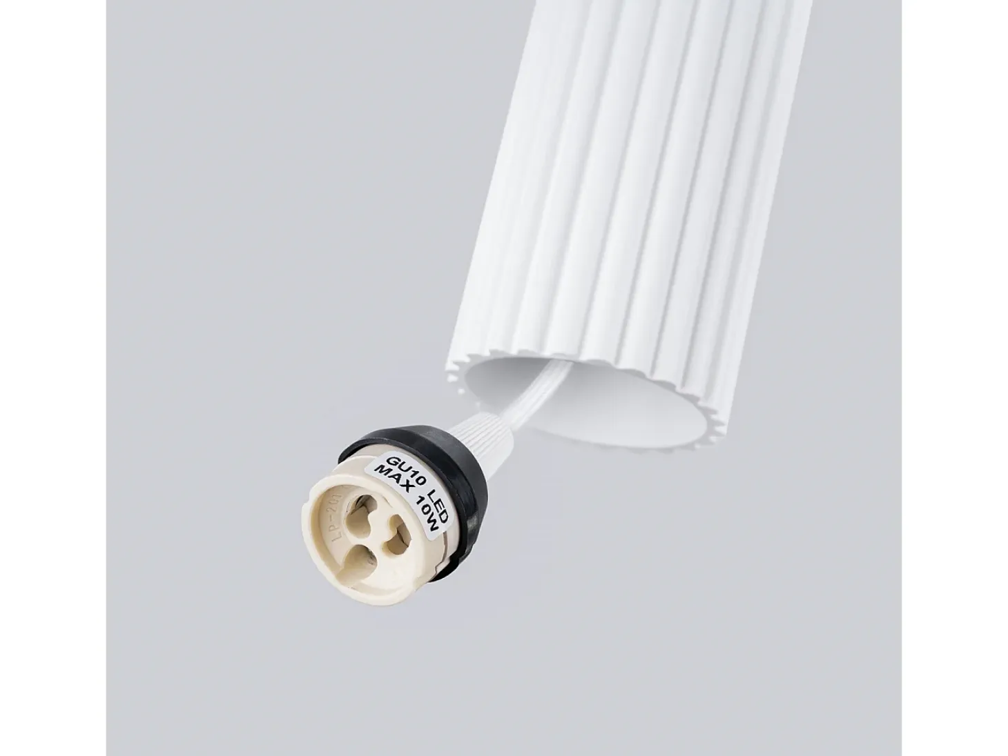Lámpara colgante Gloow minimalista de aluminio - 3 fuentes luminosas 4000K - L.19,5 x A.108 cm - blanco