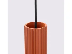 Lámpara colgante Gloow minimalista de aluminio - 1 fuentes luminosas 4000K - L.8 x A.118 cm - ocre rojo