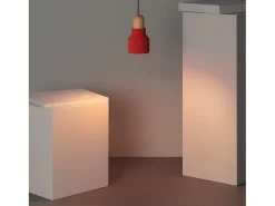 Lámpara Colgante Hormigón y Madera Luster Terracota