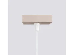 Lámpara Colgante Karbon Minimalista De Aluminio - 1 Fuentes Luminosas - L.8 X A.118 Cm - Gris Pardo