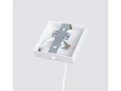 Lámpara Colgante Karbon Minimalista De Aluminio - 1 Fuentes Luminosas - L.8 X A.118 Cm - Blanco