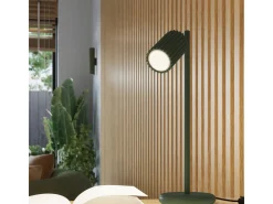 Lámpara Colgante Karbon Minimalista De Aluminio - 3 Fuentes Luminosas - L.19,5 X A.108 Cm - Verde Oliva
