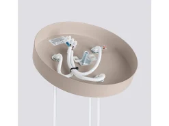 Lámpara Colgante Karbon Minimalista De Aluminio - 3 Fuentes Luminosas - L.19,5 X A.108 Cm - Gris Pardo