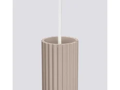 Lámpara Colgante Karbon Minimalista De Aluminio - 3 Fuentes Luminosas - L.45 X A.98 Cm - Gris Pardo
