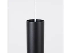 Lámpara colgante Lagos moderno de acero - 2 fuentes luminosas - L.15 x A.118 cm - negro