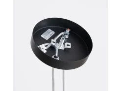 Lámpara colgante Lagos moderno de acero - 2 fuentes luminosas - L.15 x A.118 cm - negro