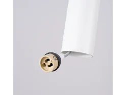 Lámpara colgante Lagos moderno de acero - 2 fuentes luminosas - L.15 x A.118 cm - blanco
