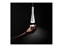 Lámpara colgante LED CONE Blanca 7W 3000K Perenz