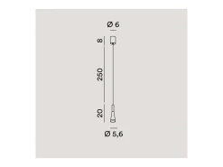 Lámpara colgante LED CONE Blanca 7W 3000K Perenz