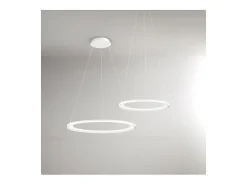 Lámpara colgante LED EDGE 66W blanco mate Perenz