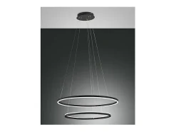 Lámpara colgante LED GIOTTO 65W negra 3508-48-101 Fabas Luce