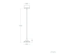 Lámpara Colgante LED 6W Aluminio Edsel Negro