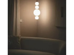 Lámpara Colgante LED 9W Metal y Cristal Slim Atira Dorado