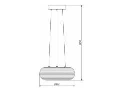 Lámpara Colgante LED 24W Metal Junai Blanco