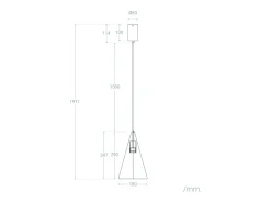 Lámpara Colgante LED 8W Metal Elise S Negro