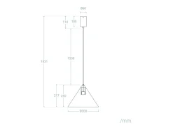 Lámpara Colgante LED 8W Metal Elise M Blanco