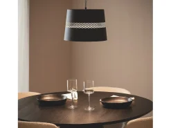 Lámpara Colgante LED 28W Metal Saska Negro Mate