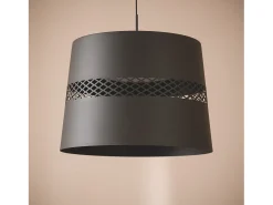 Lámpara Colgante LED 28W Metal Saska Negro Mate