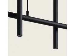 Lámpara Colgante Lineal LED 46W Metal y Silicona Ginnie Negro