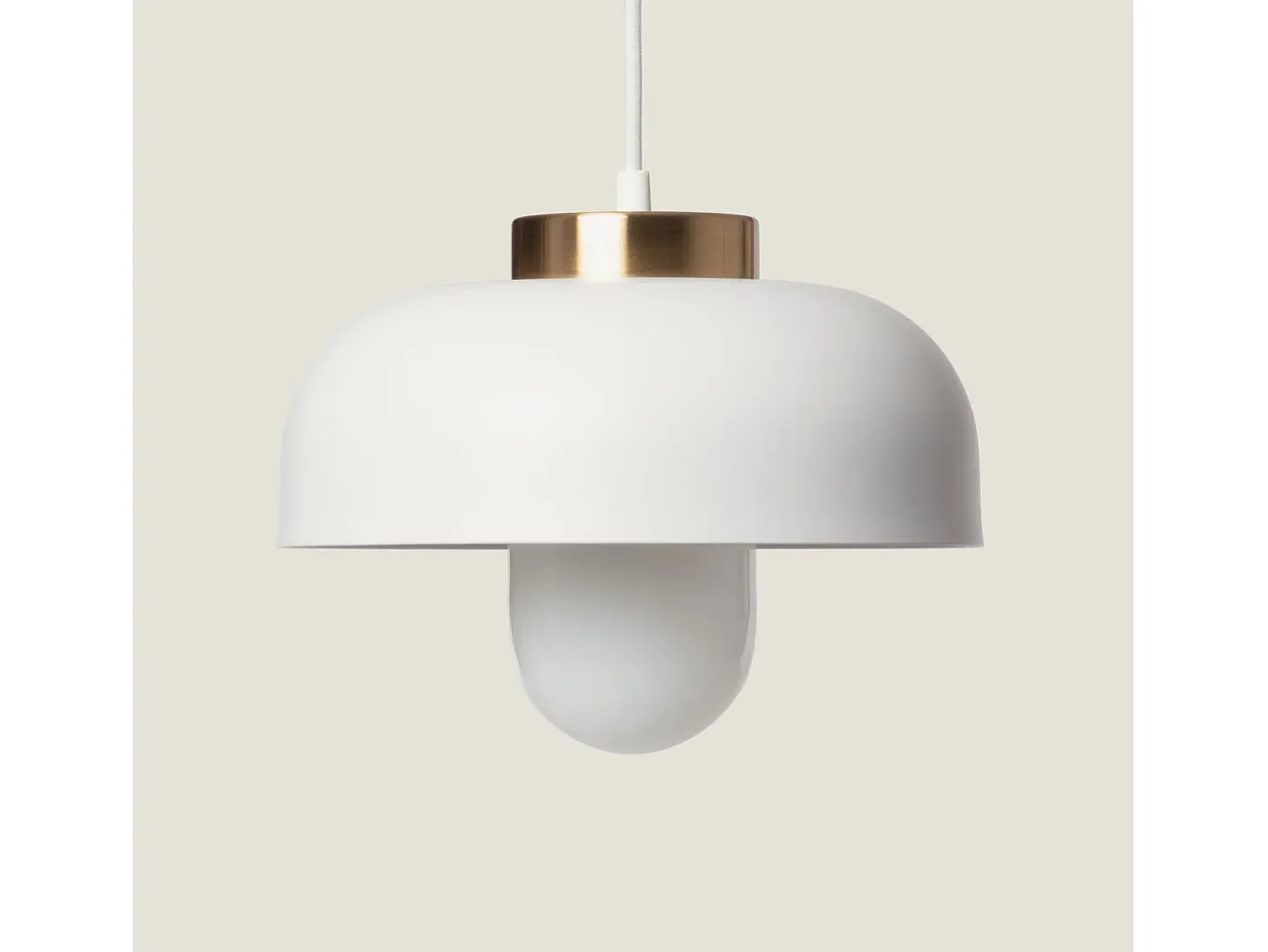 Lámpara Colgante Metal Geri Blanco
