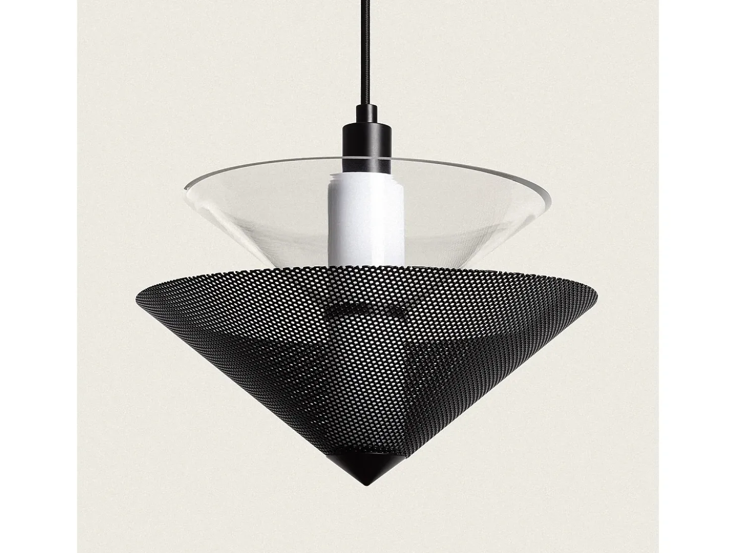 Lámpara Colgante Metal Hesper Negro