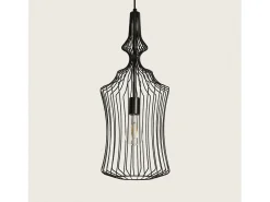 Lámpara Colgante Metal Kelsie III Negro