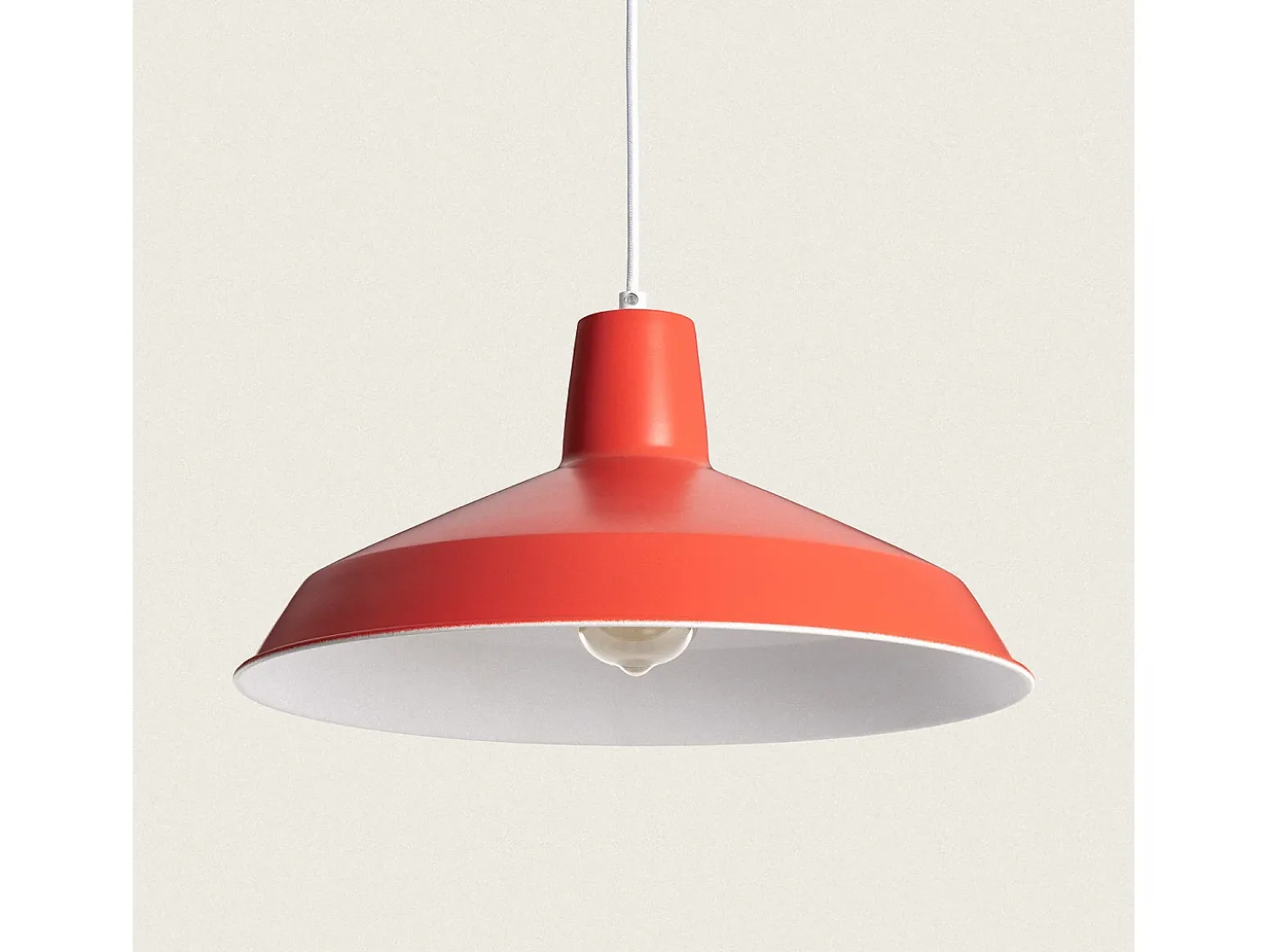 Lámpara Colgante Metal Meistter Rojo
