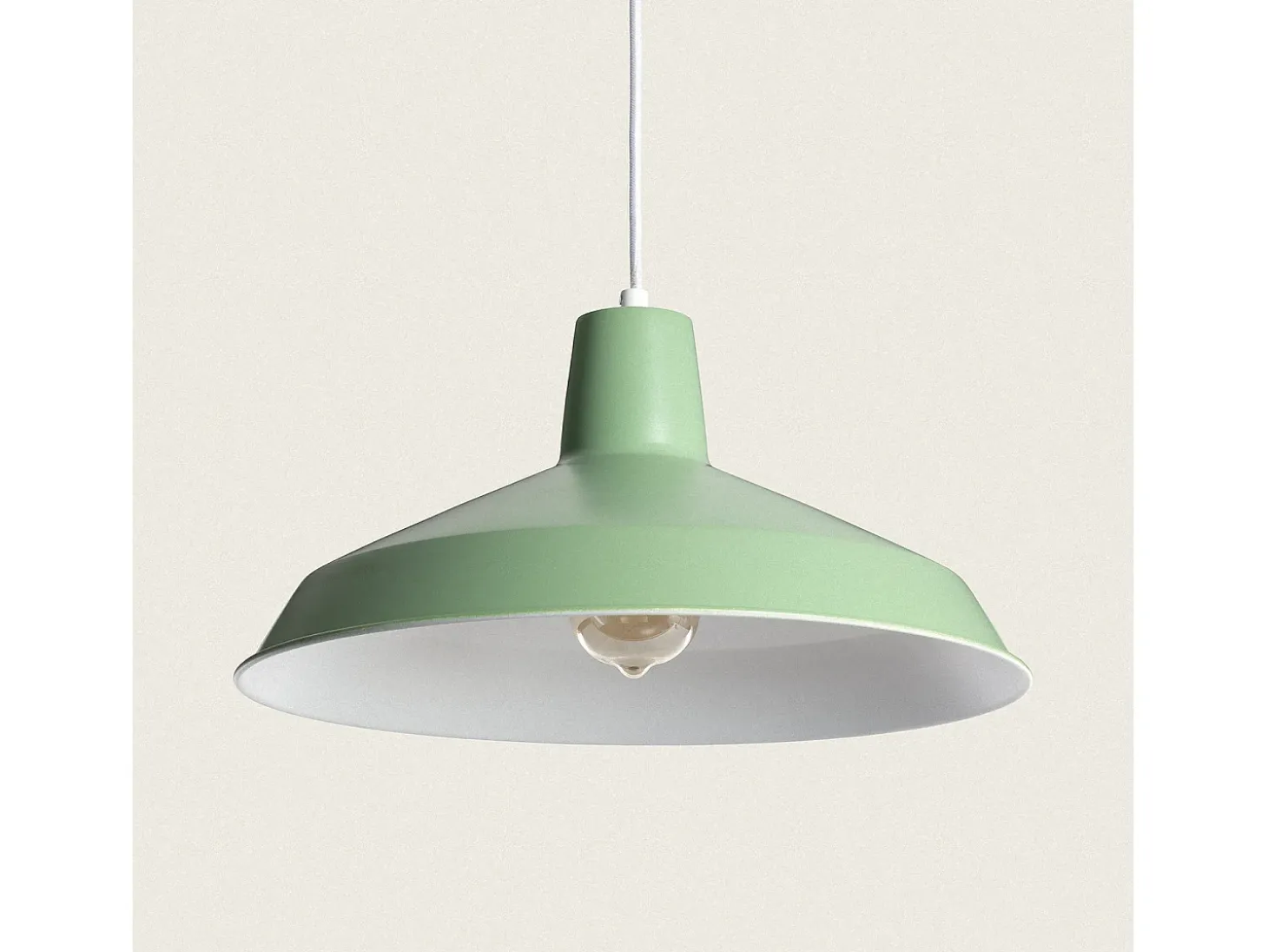 Lámpara Colgante Metal Meistter Verde Celadón