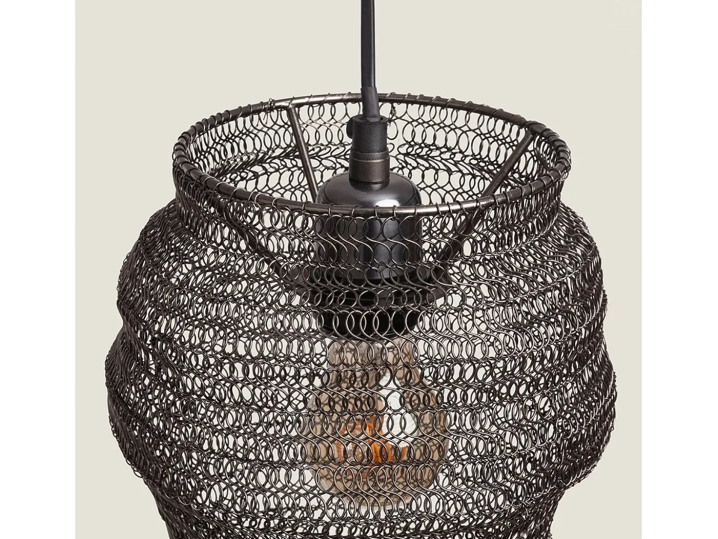 Lámpara Colgante Metal Milos S Negro