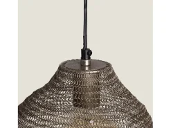 Lámpara Colgante Metal Milos L Plateado