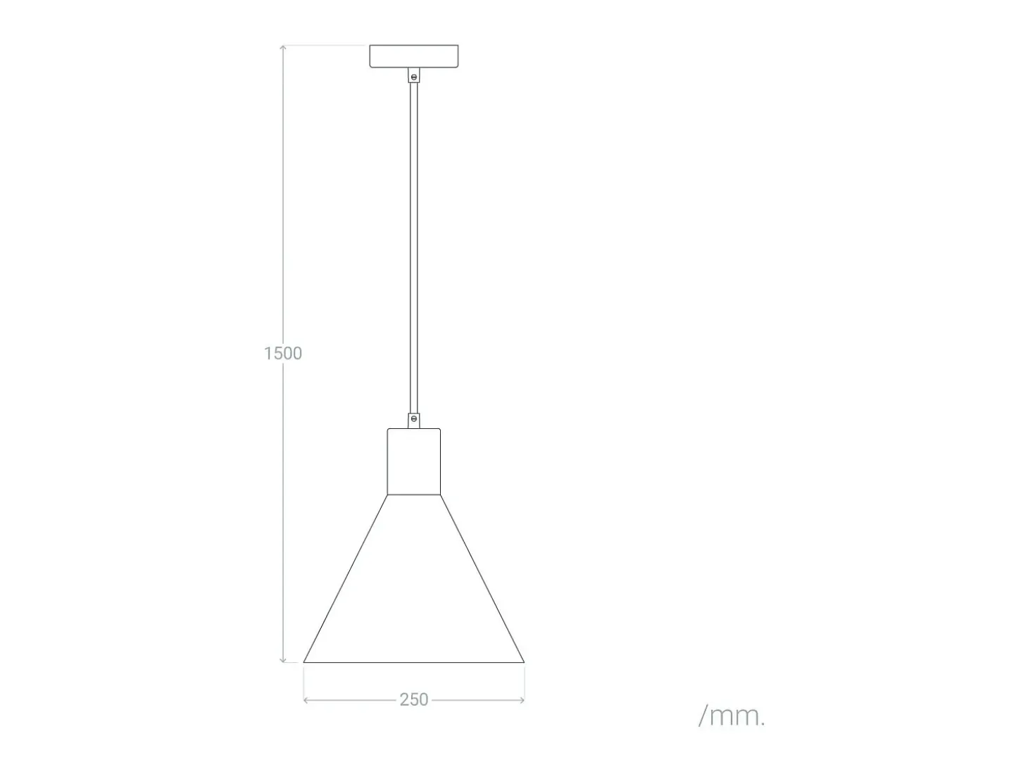 Lámpara Colgante Metal Orbat Negro