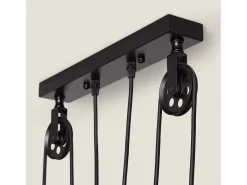 Lámpara Colgante Metal Pusaka Negro