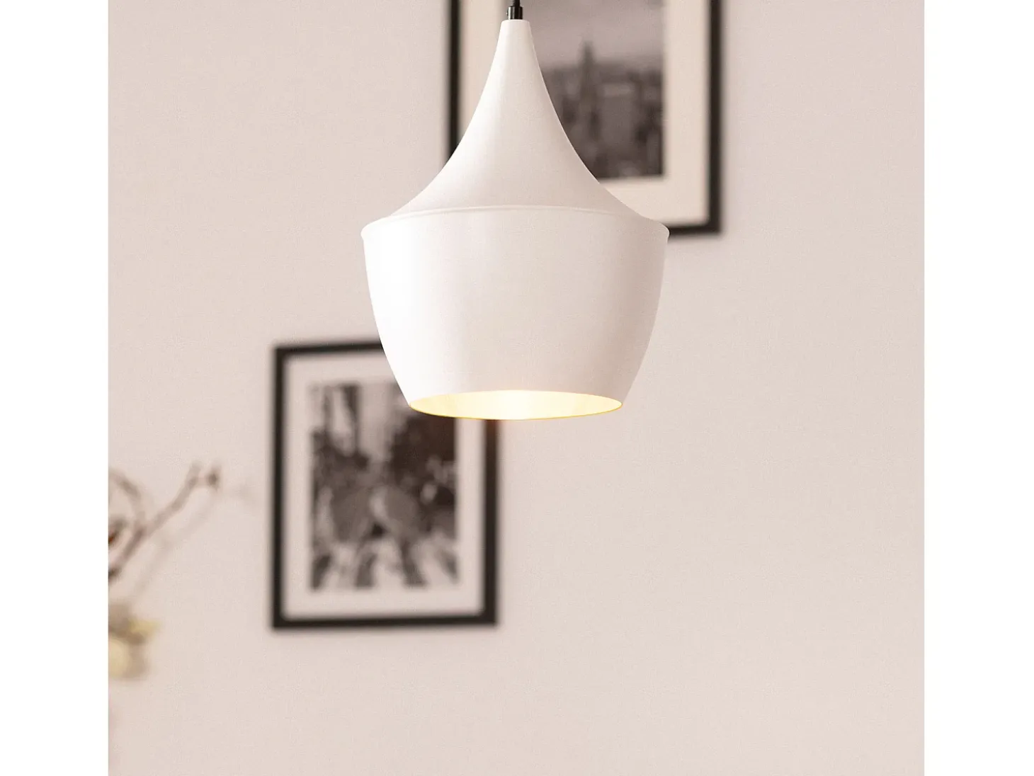Lámpara Colgante Metal Tri Mercury Blanco