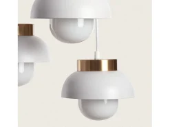 Lámpara Colgante Metal Tri Geri Blanco