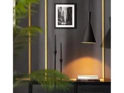 Lámpara Colgante Metal Tri Lennon Negro