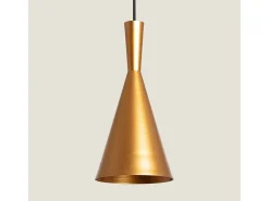 Lámpara Colgante Metal Tri Lennon Dorado