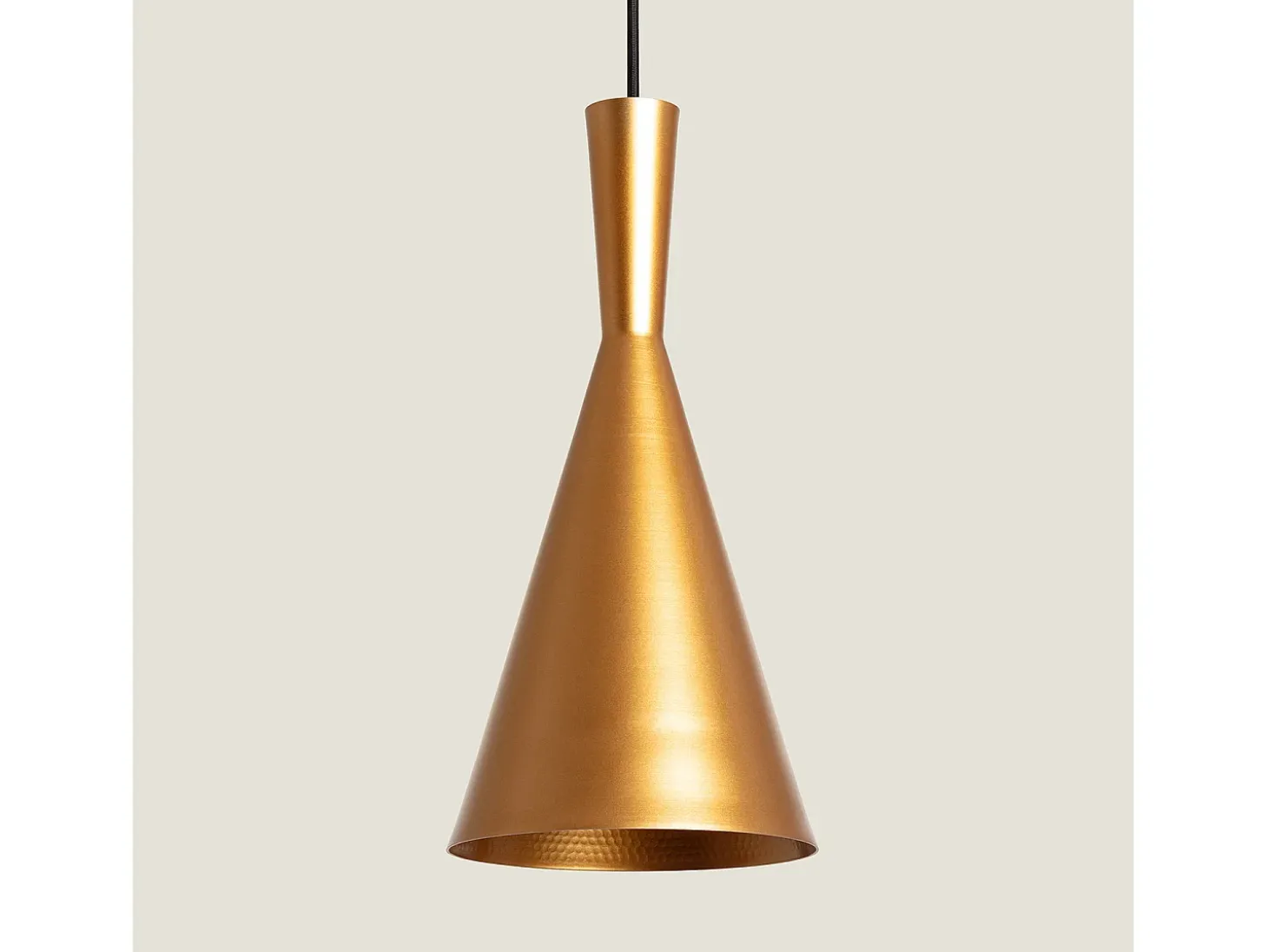 Lámpara Colgante Metal Tri Lennon Dorado