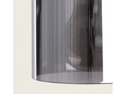 Lámpara Colgante Metal y Cristal Danae Gris Humo