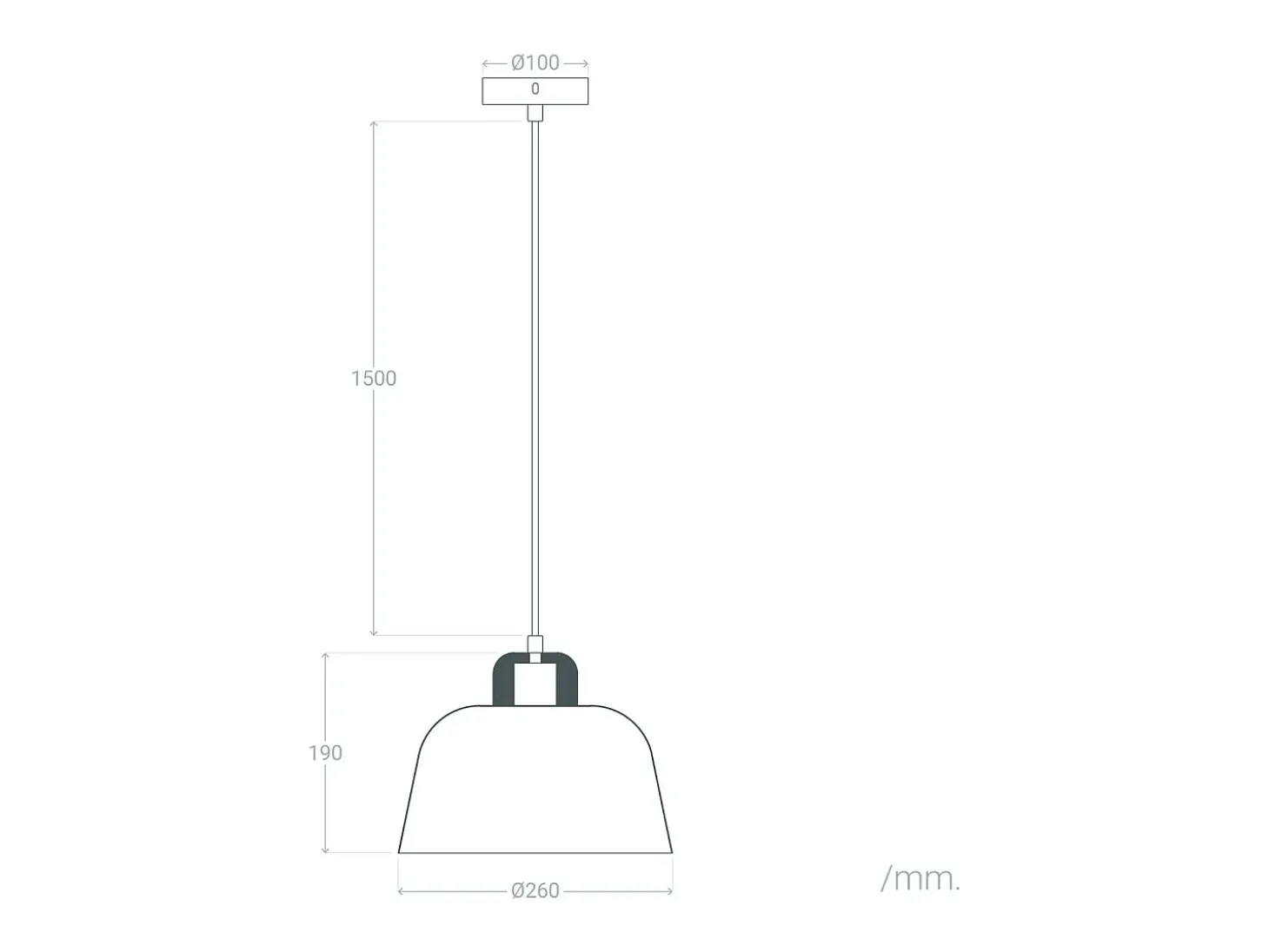 Lámpara Colgante Metal y Madera Wawak Blanco