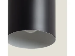 Lámpara Colgante Metal y Madera Kidonge Negro