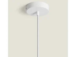 Lámpara Colgante Metal y Madera Kidonge Marrón